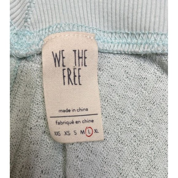 Free We The Free Light Green Oversize  Long Sleeve Thermal Waffle Top Large - Picture 6 of 7